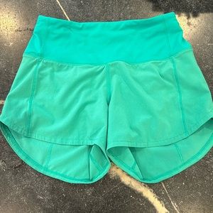 Green Lululemon shorts